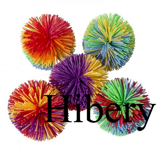 Hibery 5 Pack Monkey Stringy Balls, Soft Stress Balls Monkey Balls, Sensory Fidgets Toys, Rainbow Pom Ball, Colorful Bouncy Ball / Stress / Sensory Toy - Click Image to Close