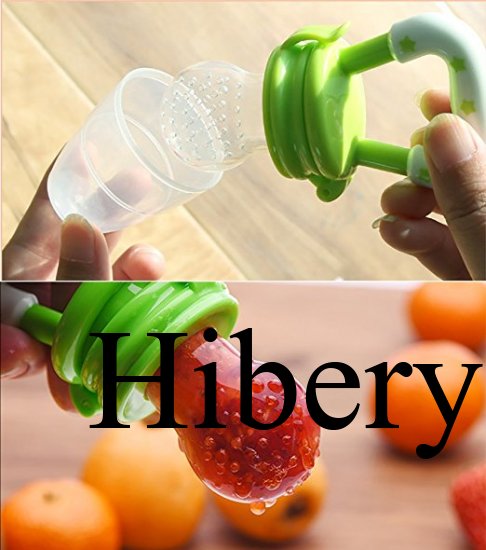 Hibery 2pcs Baby Food Feeder Baby Feeder Pacifier Baby Fruit Net