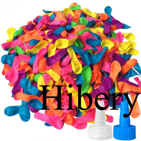 Hibery 1000 Pack Water Balloons with Refill Kits, Latex Water Bomb Balloons Fight Games - Summer Splash Fun for Kids & Adults - Click Image to Close